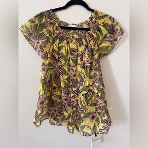 NWT REDValentino Floral Print Blouse – Size 44 (US 8)